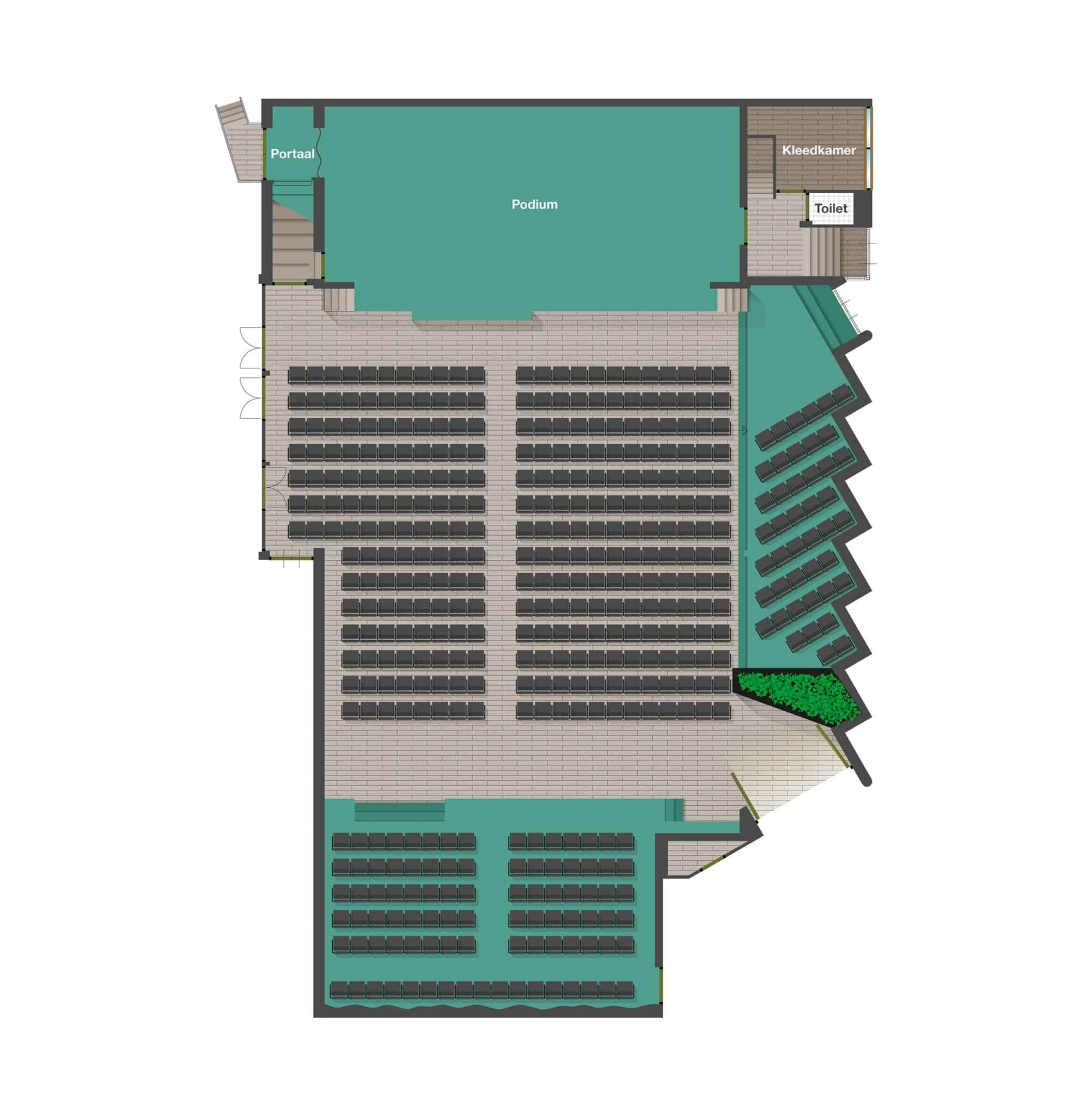 Zaal 1 van Tripodia